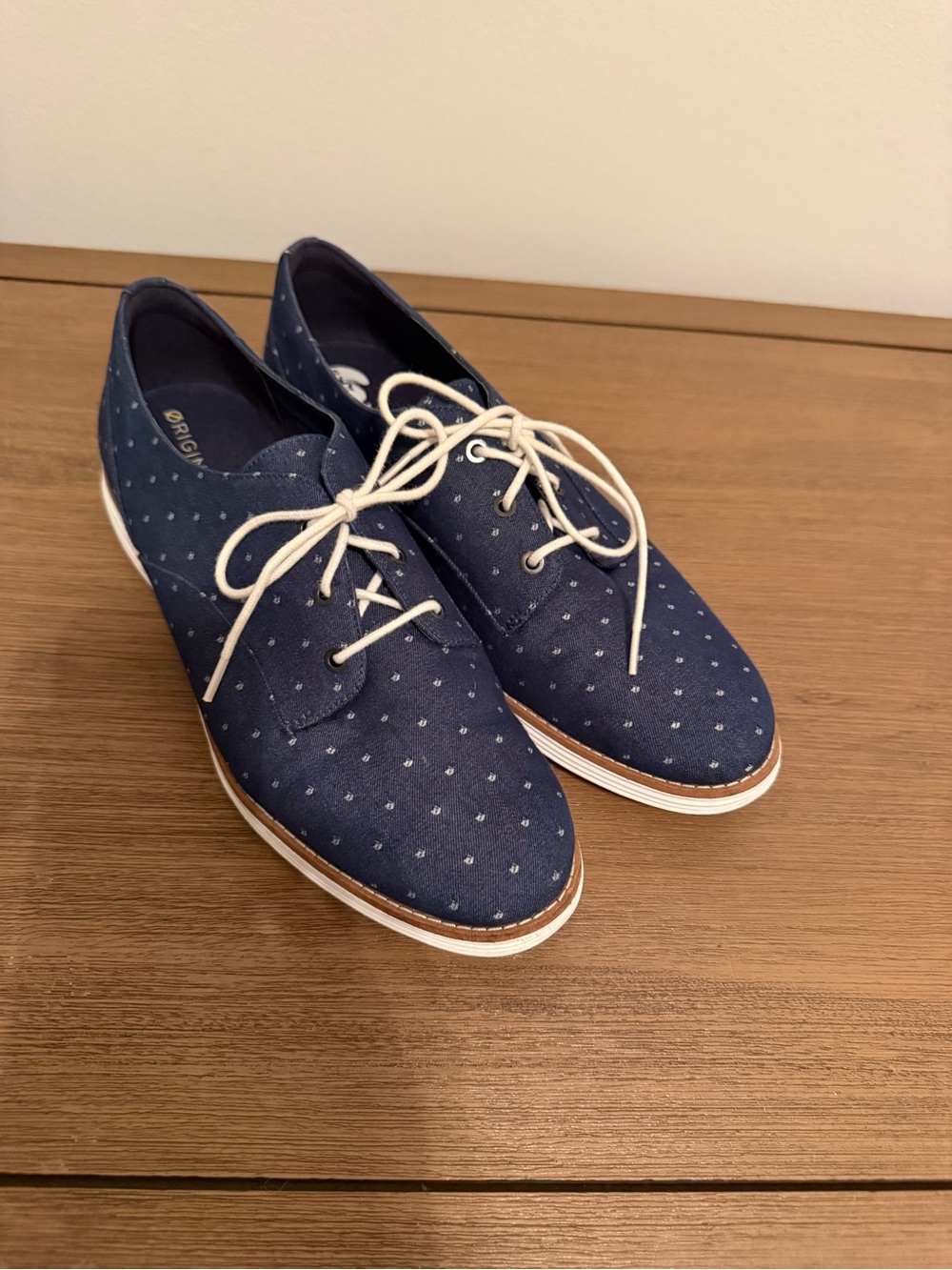 Cole Haan Zero Grand Polka Dot Lace-Up Oxfords